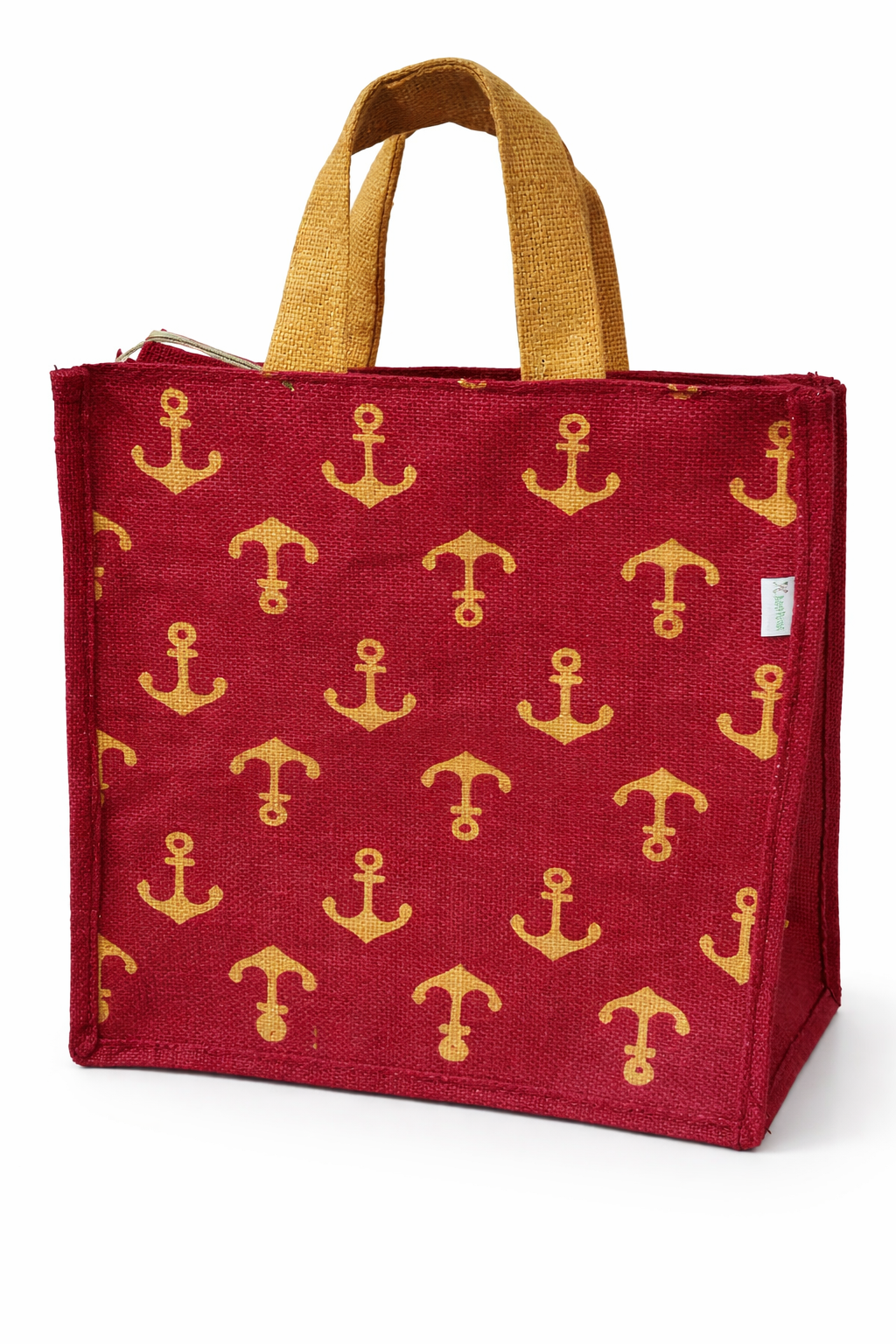 Lunch bag In Printed Jute.