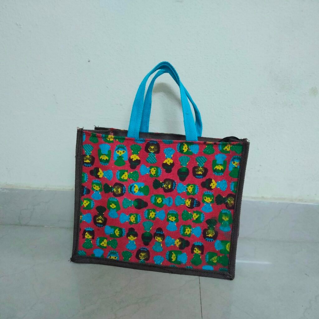 shopping jute bag for women.