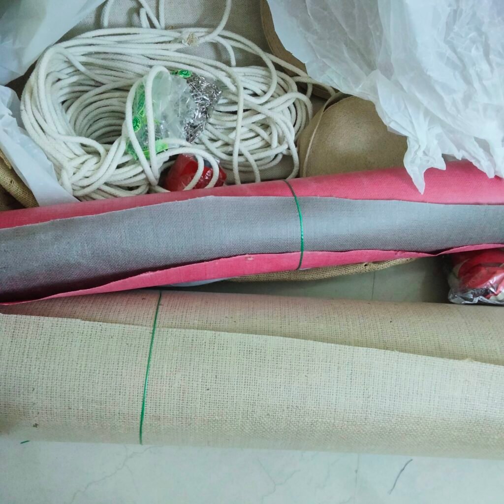 jute material for jute bags in bulk.