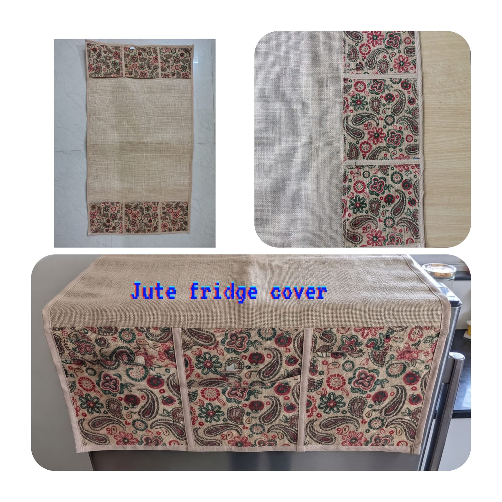jute fridge cover